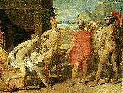 Jean Auguste Dominique Ingres akilles mottager i sitt talt agamenons sandebud Spain oil painting reproduction